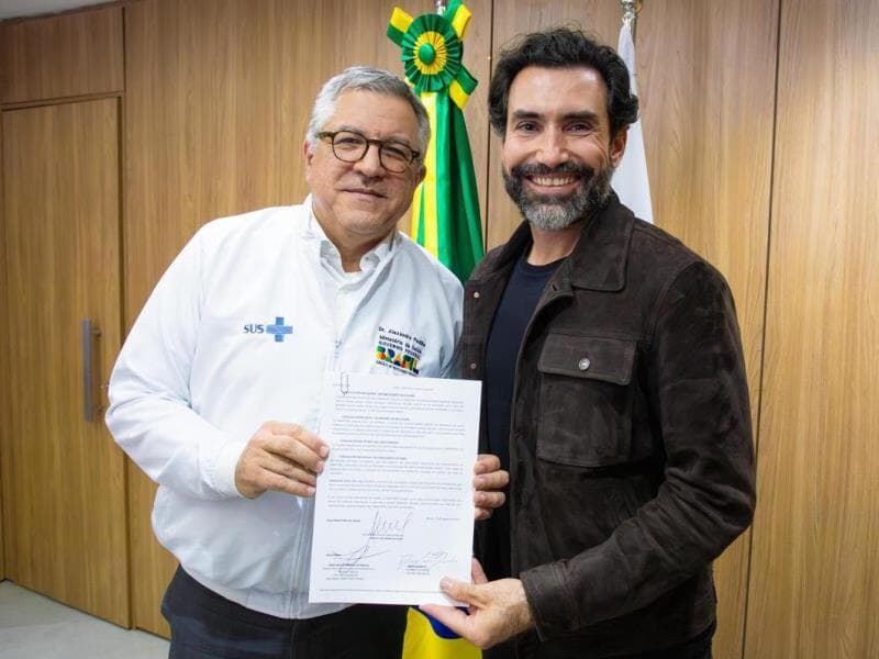 Acordo de cooperação firmado pelo Ministério da Saúde e o iFood prevê divulgação de campanhas e ações presenciais voltadas a entregadores do iFood. - Divulgação