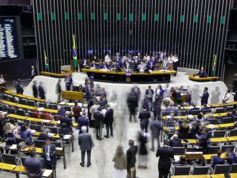 Plenário da Câmara: deputados não chegaram a acordo para votar proposta.  - Gabriela Biló/Folhapress
