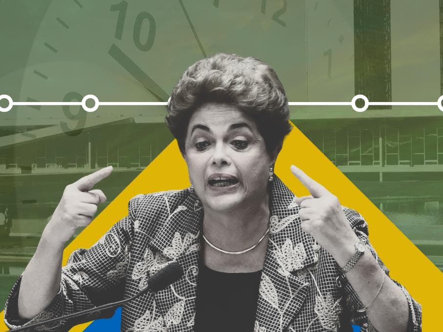 Dilma perdeu o mandato, mas teve os direitos políticos preservados pelo Senado. - Montagem sobre foto de Wilson Dias/Agência Brasil