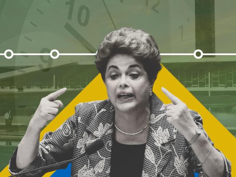 Dilma perdeu o mandato, mas teve os direitos políticos preservados pelo Senado. - Montagem sobre foto de Wilson Dias/Agência Brasil