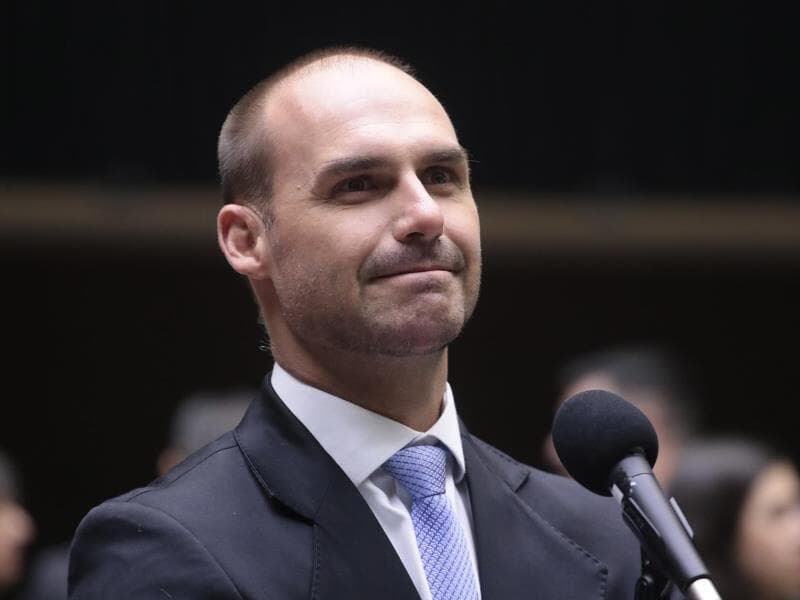 Eduardo considera sair do PL caso Tarcísio entre no partido. - Bruno Spada/Câmara dos Deputados