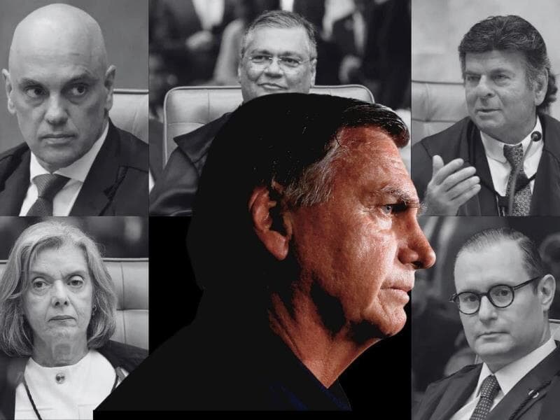 Está prestes a começar o julgamento histórico que investiga se houve tentativa de reverter o resultado das eleições. - Gabriela Biló/FolhaPress e Gustavo Moreno/STF | Arte Congresso em Foco