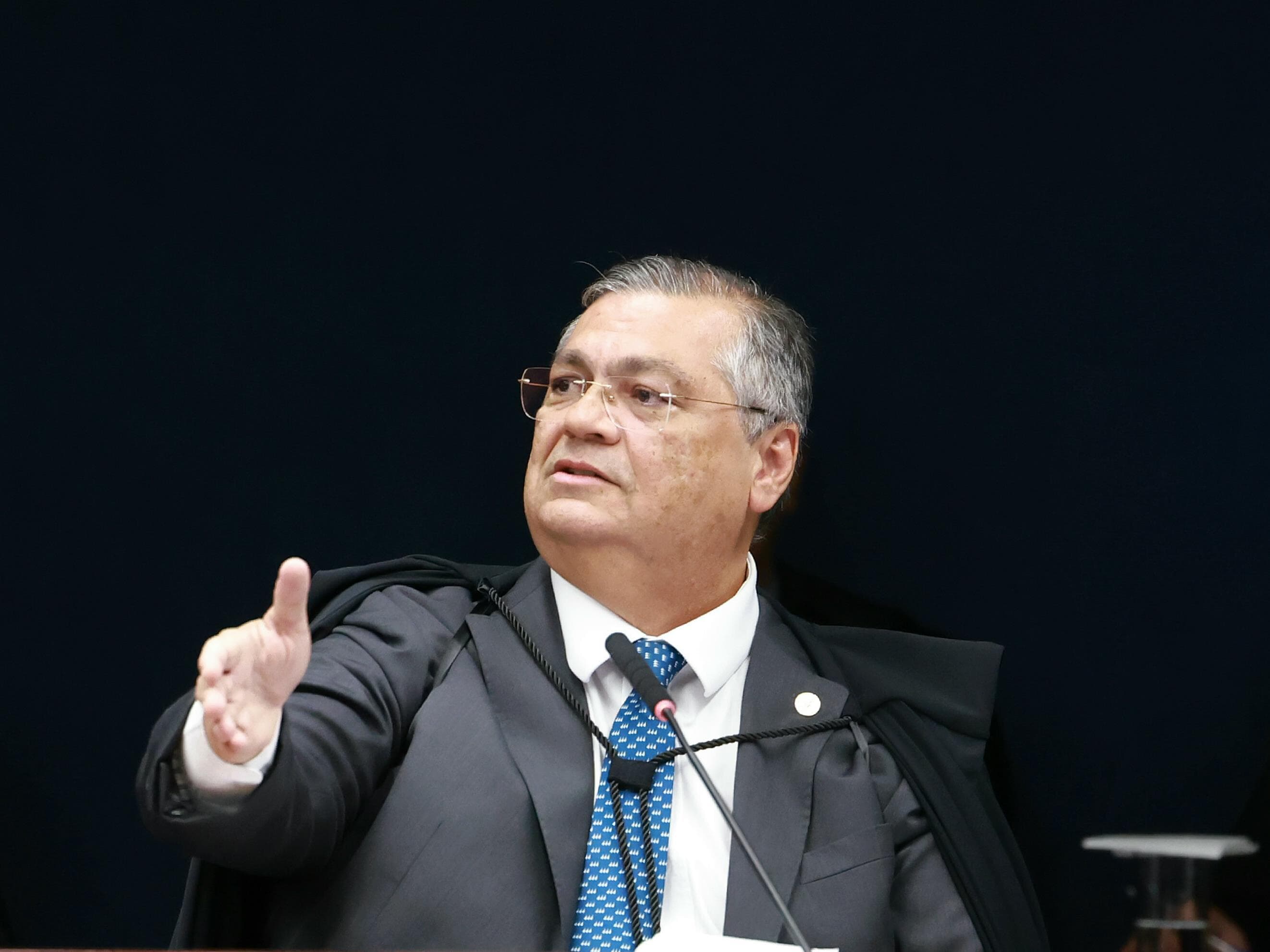 Dino foi segundo a votar. - Luiz Silveira/STF