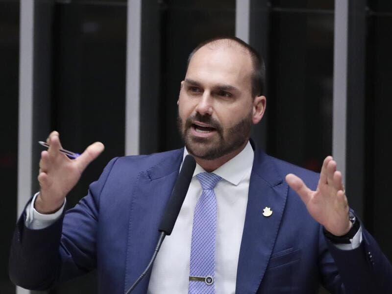 Eduardo Bolsonaro está nos Estados Unidos desde março. - Zeca Ribeiro/CâmaradosDeputados