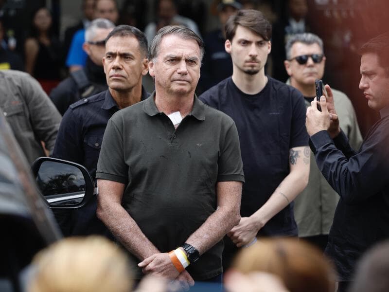 No último domingo (14), Bolsonaro deixou a prisão domiciliar para procedimento no hospital. - Pedro Ladeira/Folhapress