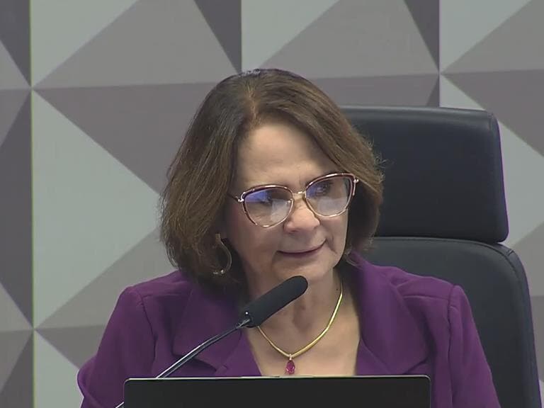 Damares assumiu a presidência da CDH em fevereiro deste ano. - Reprodução/YouTube