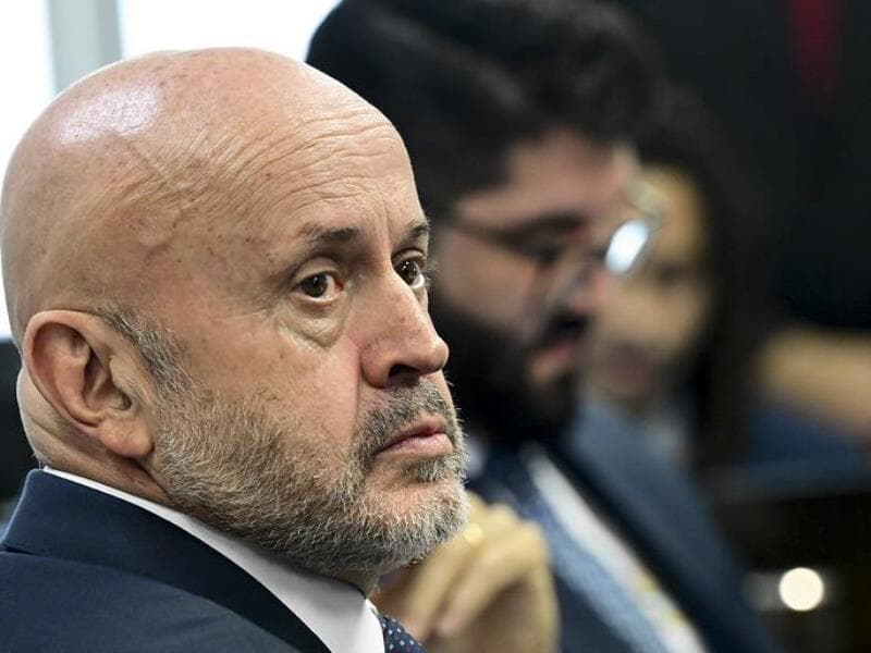 Antônio Carlos Camilo Antunes, apelidado de "Careca do INSS, em depoimento à CPMI do INSS na última quinta-feira. - Carlos Moura/Agência Senado