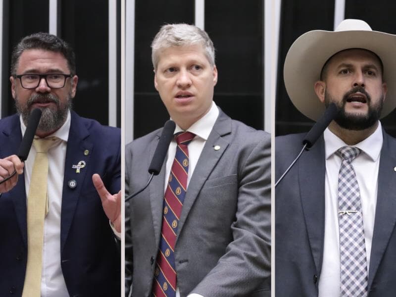 Os três deputados são acusados de violar o Código de Ética Parlamentar durante a ocupação do Plenário em agosto. - Bruno Spada/Kayo Magalhães/Câmara dos Deputados