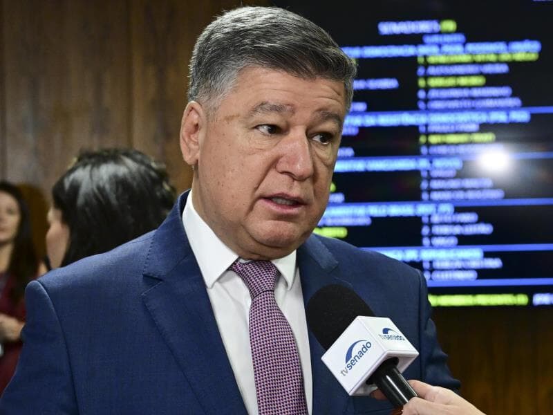Presidente da CPMI do INSS, senador Carlos Viana (Podemos-MG), concede entrevista. - Geraldo Magela/Agência Senado