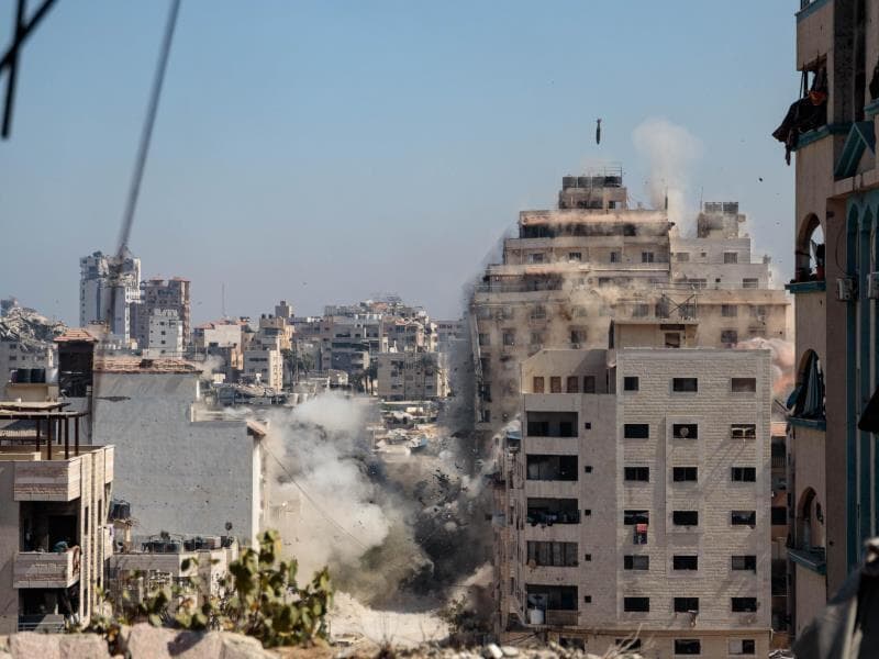 Hamas aceitou troca de reféns e criação de conselho internacional para gestão da Faixa de Gaza. - Mohammed Skaik/Thenews2/Folhapress