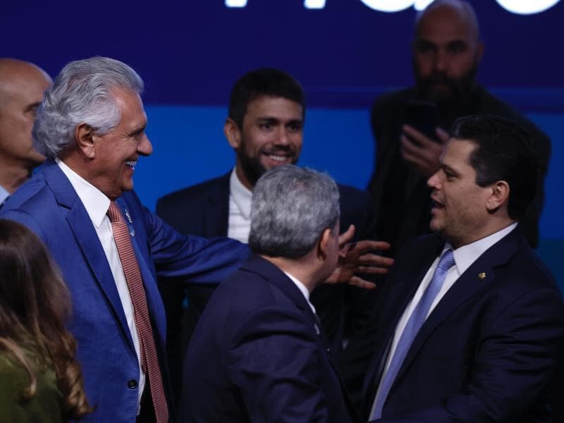 Ciro Nogueira e Ronaldo Caiado protagonizaram troca de farpas nas redes após entrevista ao Globo. - Pedro Ladeira/Folhapress
