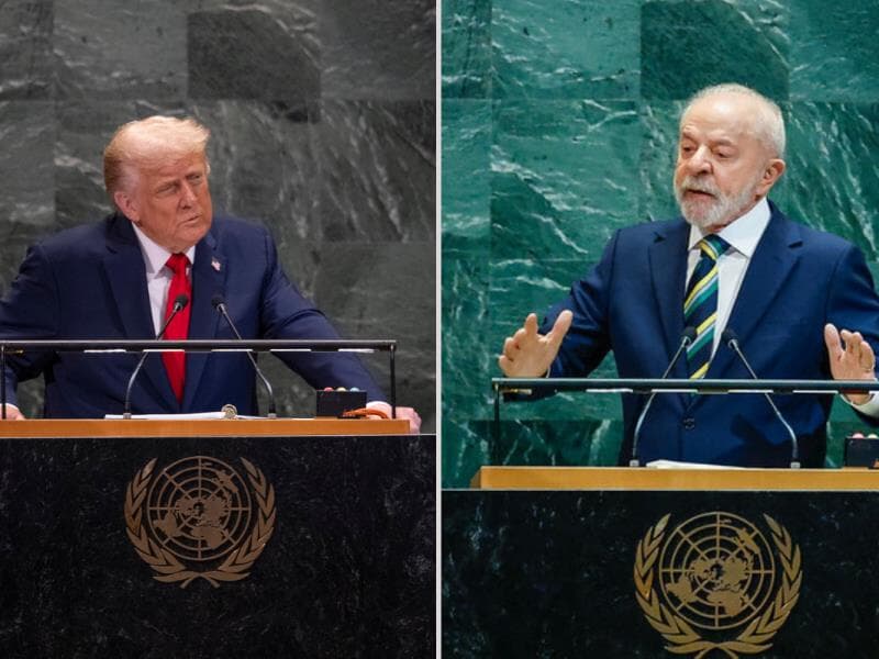 A conversa foi anunciada por Trump em setembro, durante a Assembleia da ONU. - Daniel Torok/Casa Branca | Ricardo Stuckert/Planalto