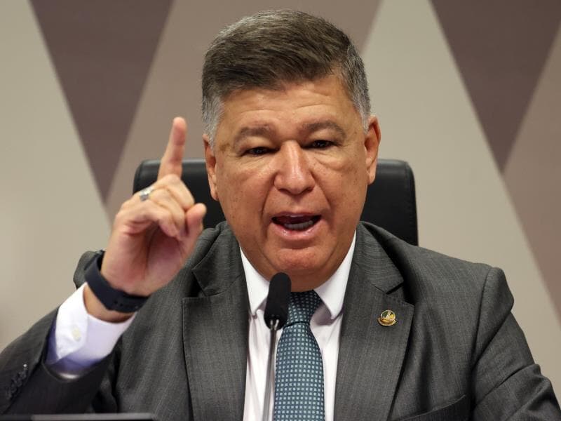Senador Carlos Viana, presidente da CPMI do INSS. - José Cruz/Agência Brasil
