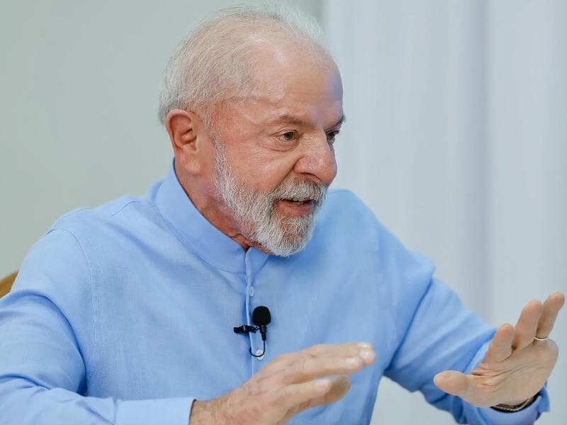 Presidente da República, Luiz Inácio Lula da Silva, durante entrevista para o JMTV, da TV Mirante. - Ricardo Stuckert/PR