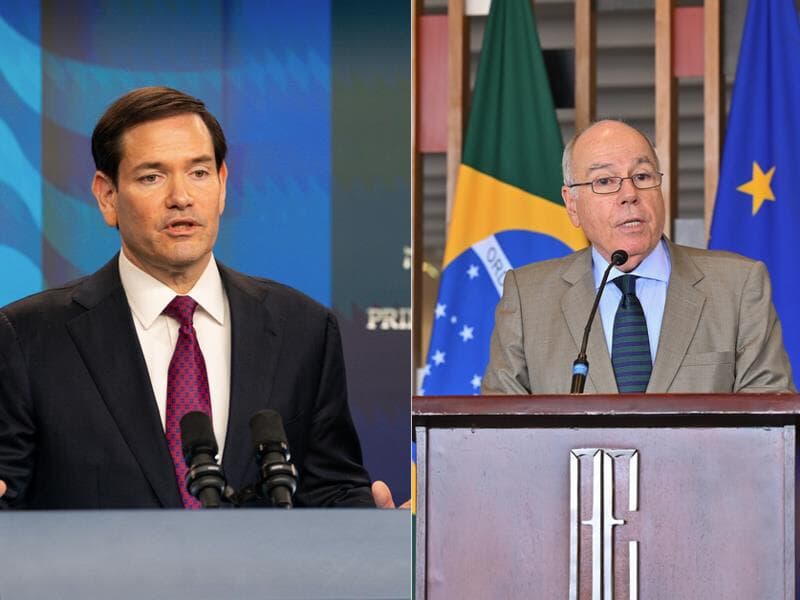 Marco Rubio foi designado por Trump para coordenar tratativas sobre a agenda econômica com o Brasil. - Freddie Everett/Department of State, Carlos Cruz/MRE