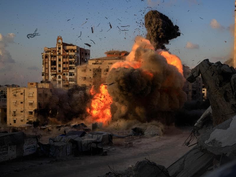 Guerra na Faixa de Gaza custou a vida de mais de 67 mil pessoas.
 - Mohammed Skaik/Thenews2/Folhapress