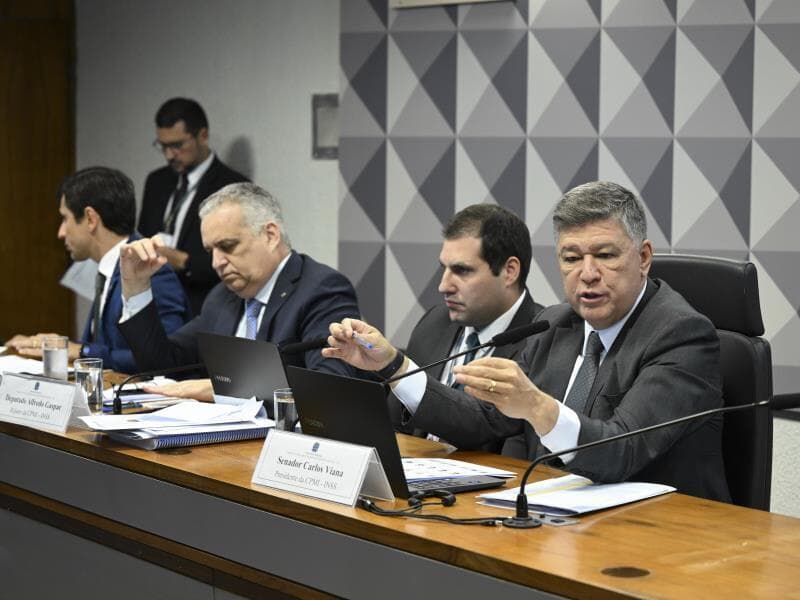 Comissão Parlamentar Mista de Inquérito do INSS realiza nova rodada de depoimentos sobre fraudes em benefícios. - Waldemir Barreto/Agência Senado