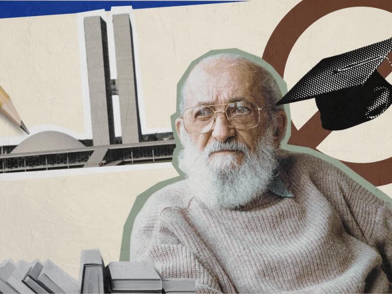 Projeto de lei busca revogar norma de 2012 que reconhece Paulo Freire como referência mundial da pedagogia crítica. - Arte Congresso em Foco