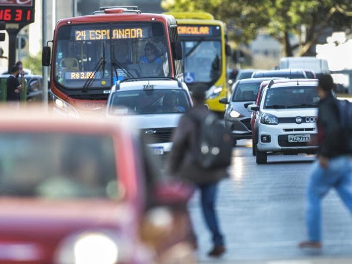 Ônibus em circulação na região central de Brasília. - Marcello Casal Jr./Agência Brasil