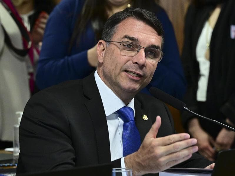 Flávio Bolsonaro exerce mandato parlamentar desde 2019. - Geraldo Magela/Agência Senado