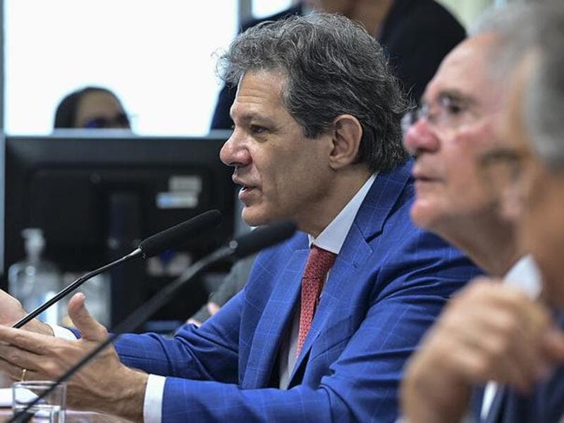 Governo não pretende elevar a carga tributária, mas corrigir distorções e acabar com benefícios desiguais, afirma Haddad em audiência na CAE. - Geraldo Magela/Agência Senado