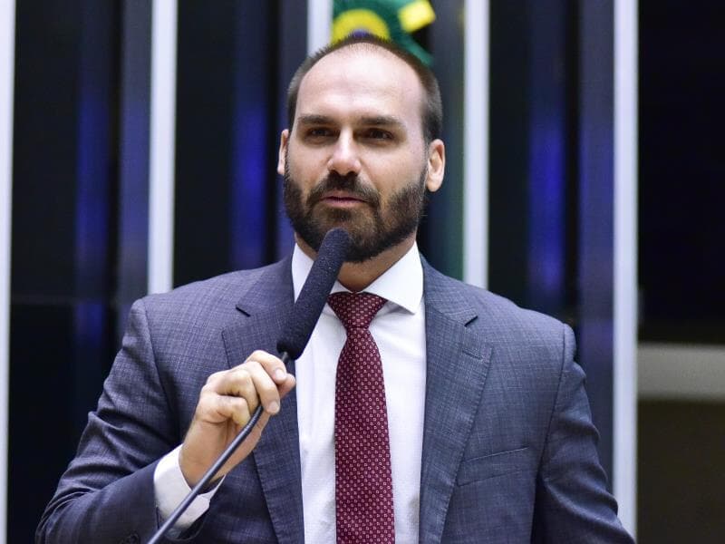 Eduardo Bolsonaro não possui advogado constituído nos autos da denúncia. - Zeca Ribeiro / Câmara dos Deputados