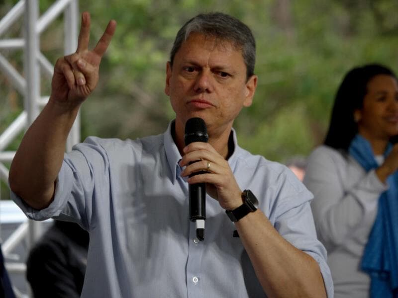 PGR afirmou que articulação de Tarcísio pela anistia não configura crime, mesmo que no mérito ela seja inconstitucional. - Raul Luciano/Ato Press/Folhapress