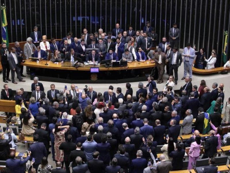 Ocupação ocorreu após prisão domiciliar de Bolsonaro ser decretada. - Bruno Spada/Câmara dos Deputados 