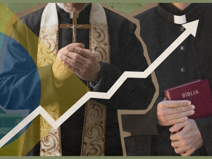 Apesar da queda no número de fiéis, catolicismo continua como principal religião do país. - Arte Congresso em Foco