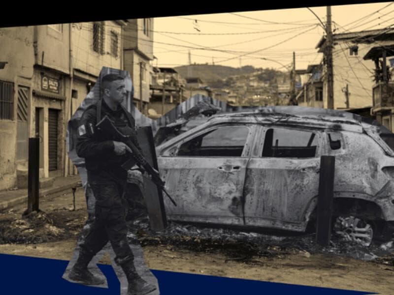 Operação policial dessa terça-feira foi a mais letal da história no Rio. - Eduardo Anizelli/Folhapress | Arte Congresso em Foco