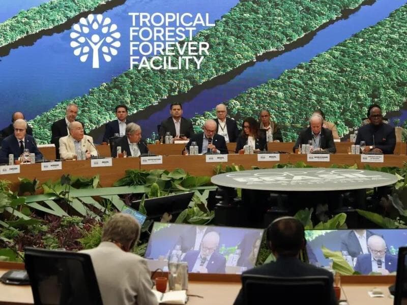 Presidente da República, Luiz Inácio Lula da Silva, fala durante lançamento da TFFF (Fundo de Florestas Tropicais para Sempre), durante a COP30.  - Bruno Peres/Agência Brasil