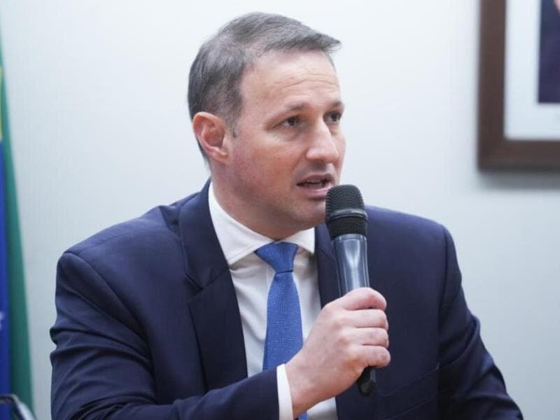 Derrite, que estava licenciado para atuar como secretário de Segurança Pública de São Paulo, reassumiu o mandato esta semana. - Pablo Valadares/Câmara dos Deputados