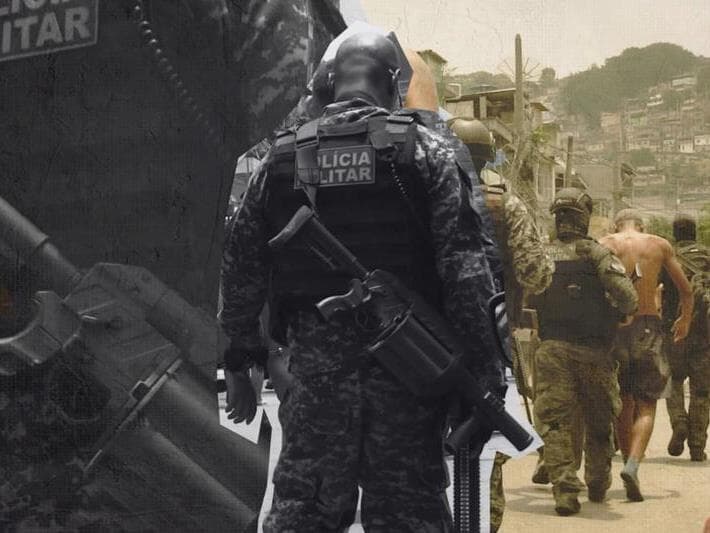 Operação policial no Rio de Janeiro contra facções criminosas. - Egberto Ras/Agência Enquadrar/Folhapress | Arte Congresso em Foco