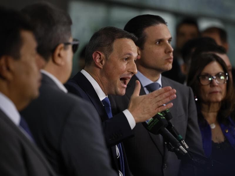 Mudanças feitas por Derrite foram articuladas pelo presidente da Câmara, Hugo Motta, em dia de negociações com autoridades do governo federal. - Pedro Ladeira/Folhapress