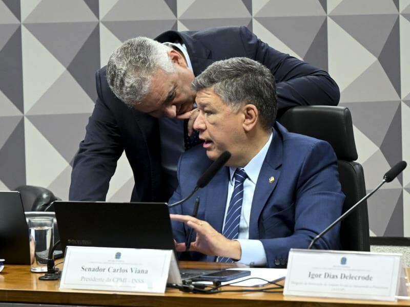 Eric Fidelis prestará depoimento à CPMI do INSS nesta quinta-feira (13). - Carlos Moura/Agência Senado