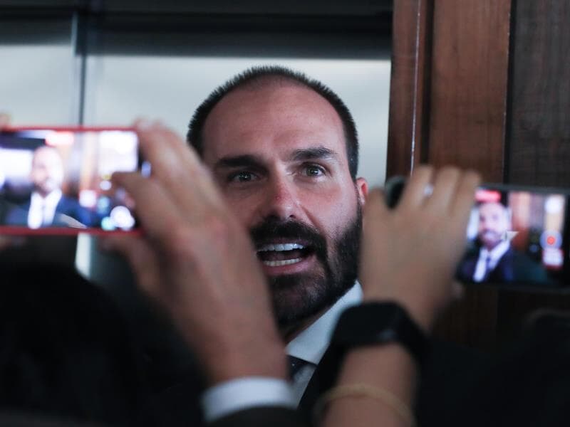 Eduardo Bolsonaro vive nos Estados Unidos desde fevereiro. - Lula Marques/Agência Brasil