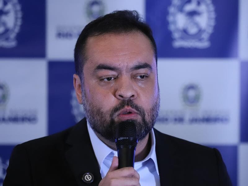 Governador Cláudio Castro em entrevista coletiva sobre a operação em 29 de outubro. - Charles Sholl/Brazil Photo Press/Folhapress