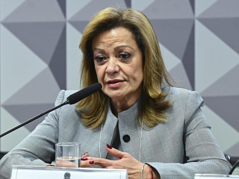 Cecília Rodrigues depôs à CPMI do INSS, admitiu movimentações milionárias e usou o direito ao silêncio em diversas perguntas. - Jefferson Rudy/Agência Senado