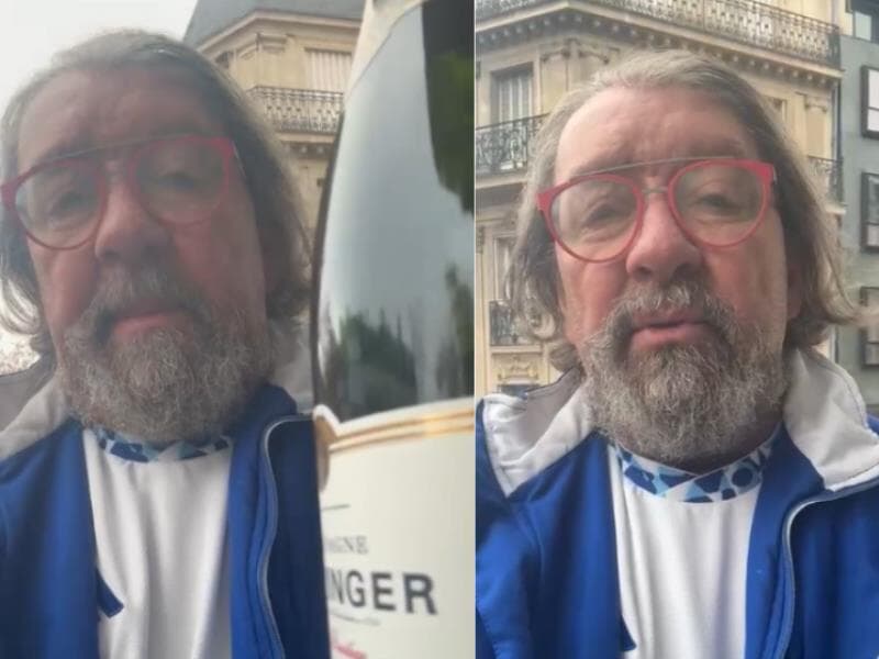 Kakay posta vídeo com champanhe em Paris e ironiza prisão de Bolsonaro. - Reprodução