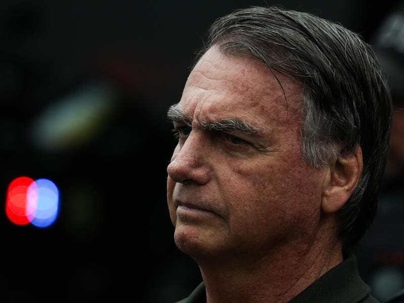 Bolsonaro foi levado para a Superintendência da PF, em Brasília. - Fabio Rodrigues-Pozzebom/Agência Brasil