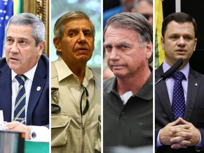 Condenados no Núcleo 1 do julgamento da tentativa de golpe. - Montagem Congresso em Foco. Fotos: Cleia Viana/Câmara dos Deputados, Valter Campanato e Fabio Rodrigues-Pozzebom/Agência Brasil/Agência Brasil 