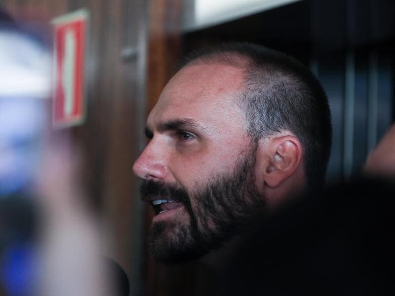 Eduardo Bolsonaro se mudou para os Estados Unidos em fevereiro. - Lula Marques/Agência Brasil