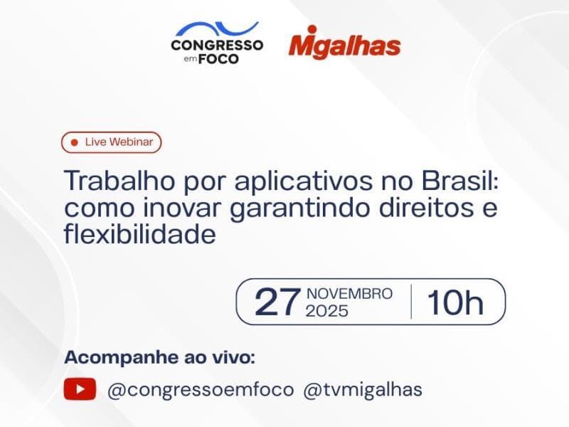 Webinar reúne três especialistas para discutir o assunto. - Arte Congresso em Foco