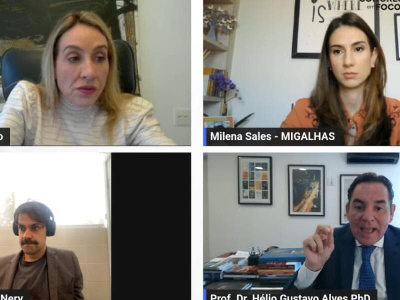 Webinar reúne três especialistas para discutir o assunto. - Reprodução/YouTube
