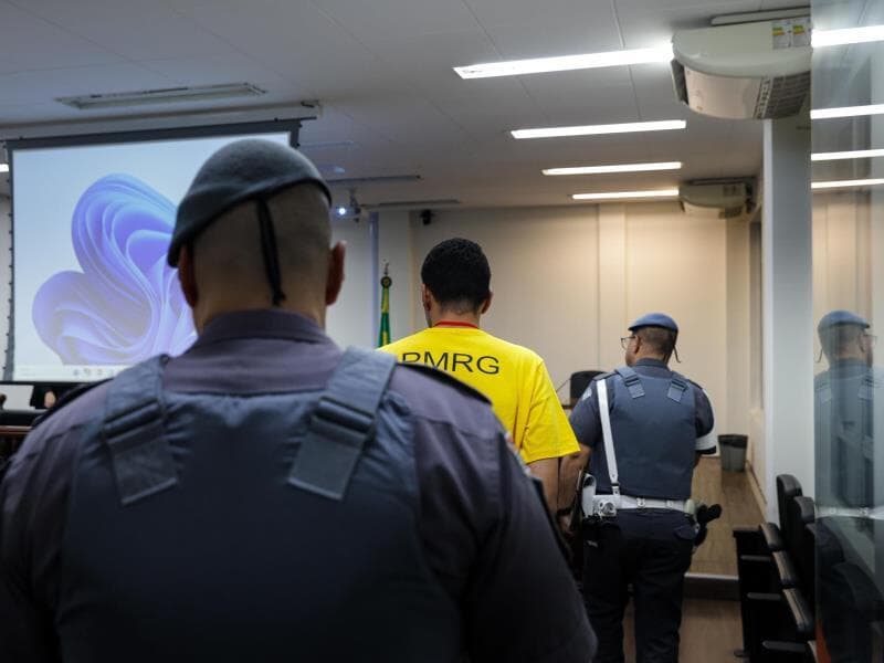 Audiência de custódia em São Paulo. - Reprodução/X