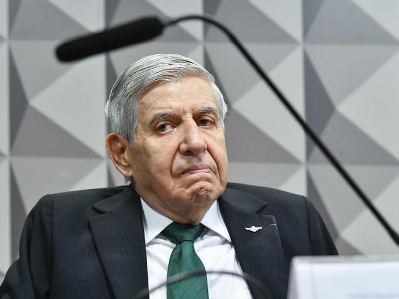 General Augusto Heleno, em depoimento à CPMI dos Atos Golpistas, em setembro de 2023. Ex-ministro do GSI negou envolvimento com qualquer tentativa de golpe. - Geraldo Magela/Agência Senado