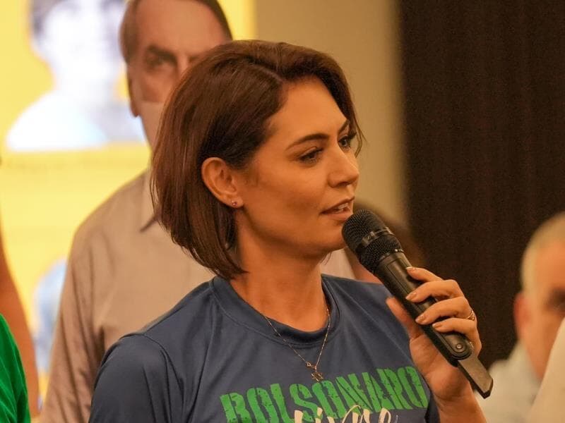 Michelle Bolsonaro se opôs à aliança com Ciro Gomes após ataques pessoais do ex-governador. - PL Mulher/Divulgação