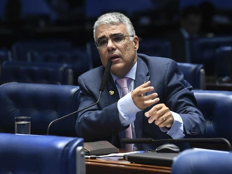 Eduardo Girão foi um dos primeiros integrantes da oposição a reagir à decisão de Gilmar Mendes. - Roque de Sá/Agência Senado