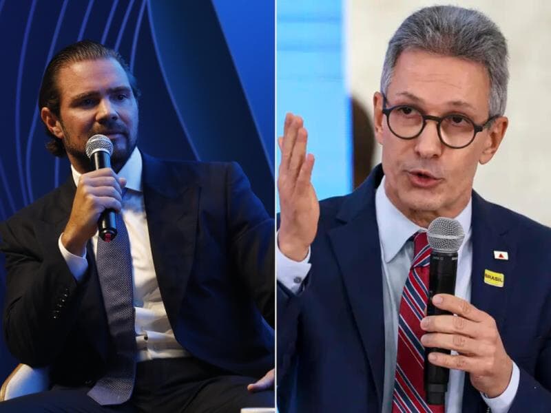 Daniel Vorcaro e Romeu Zema. - Rubens Cavallari/Folhapress/Marcelo Camargo/Agência Brasi