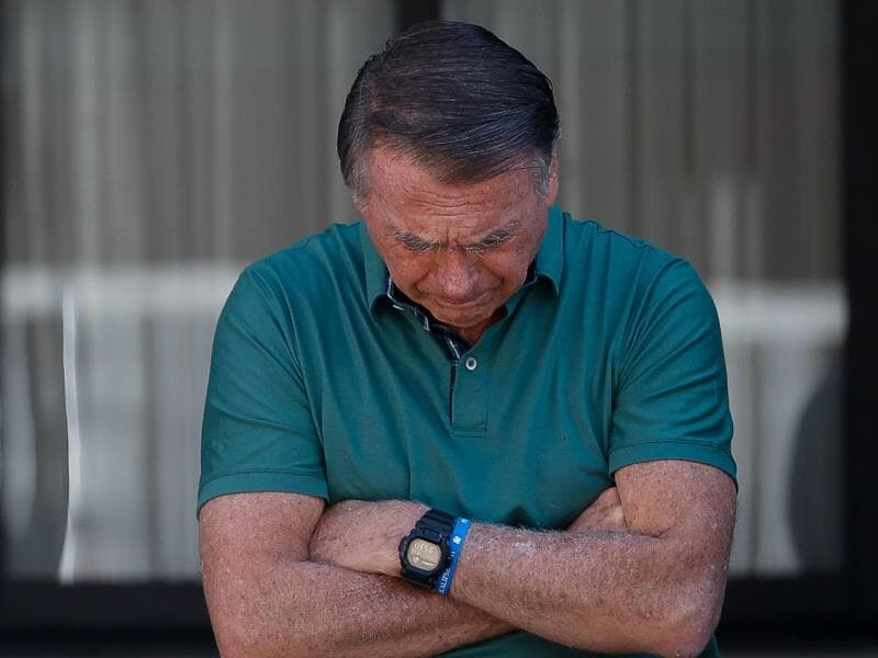 Bolsonaro está preso na Superintendência da PF desde o dia em que tentou violar a tornozeleira eletrônica. - Pedro Ladeira/Folhapress